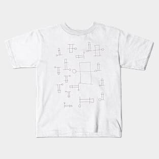 abstract line design Kids T-Shirt